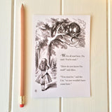 Alice In Wonderland Postcard - Literary Emporium 