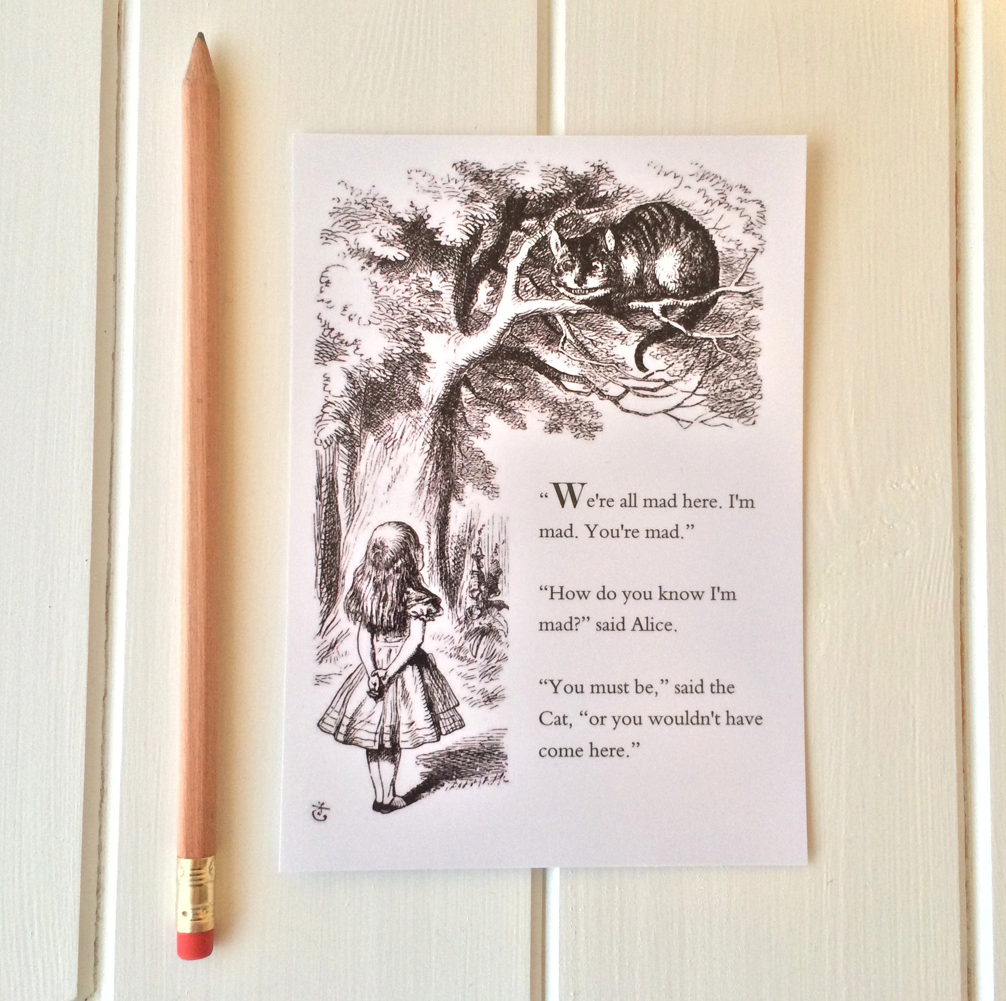 Alice In Wonderland Postcard - Literary Emporium 