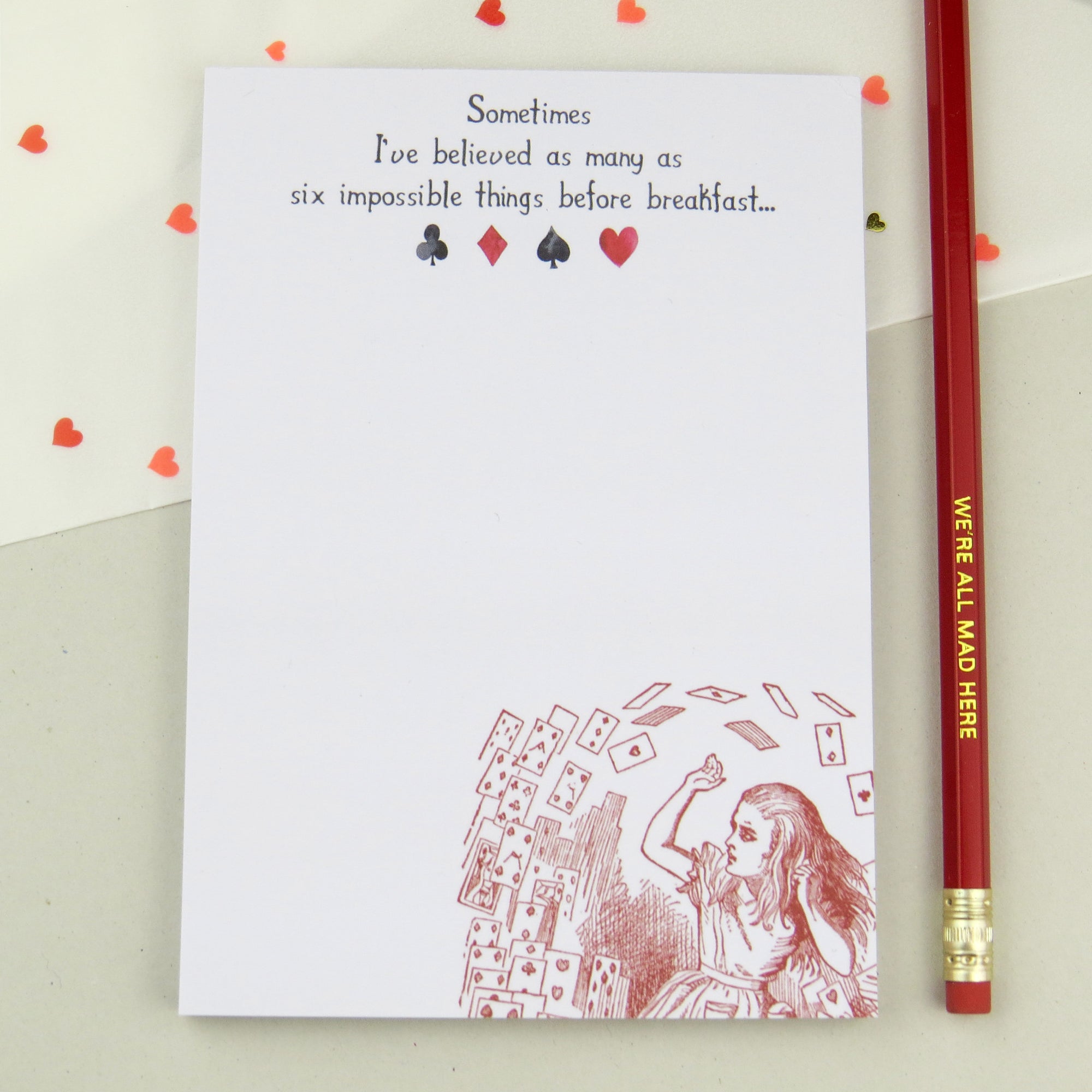 Alice in Wonderland Notepad - Literary Emporium 