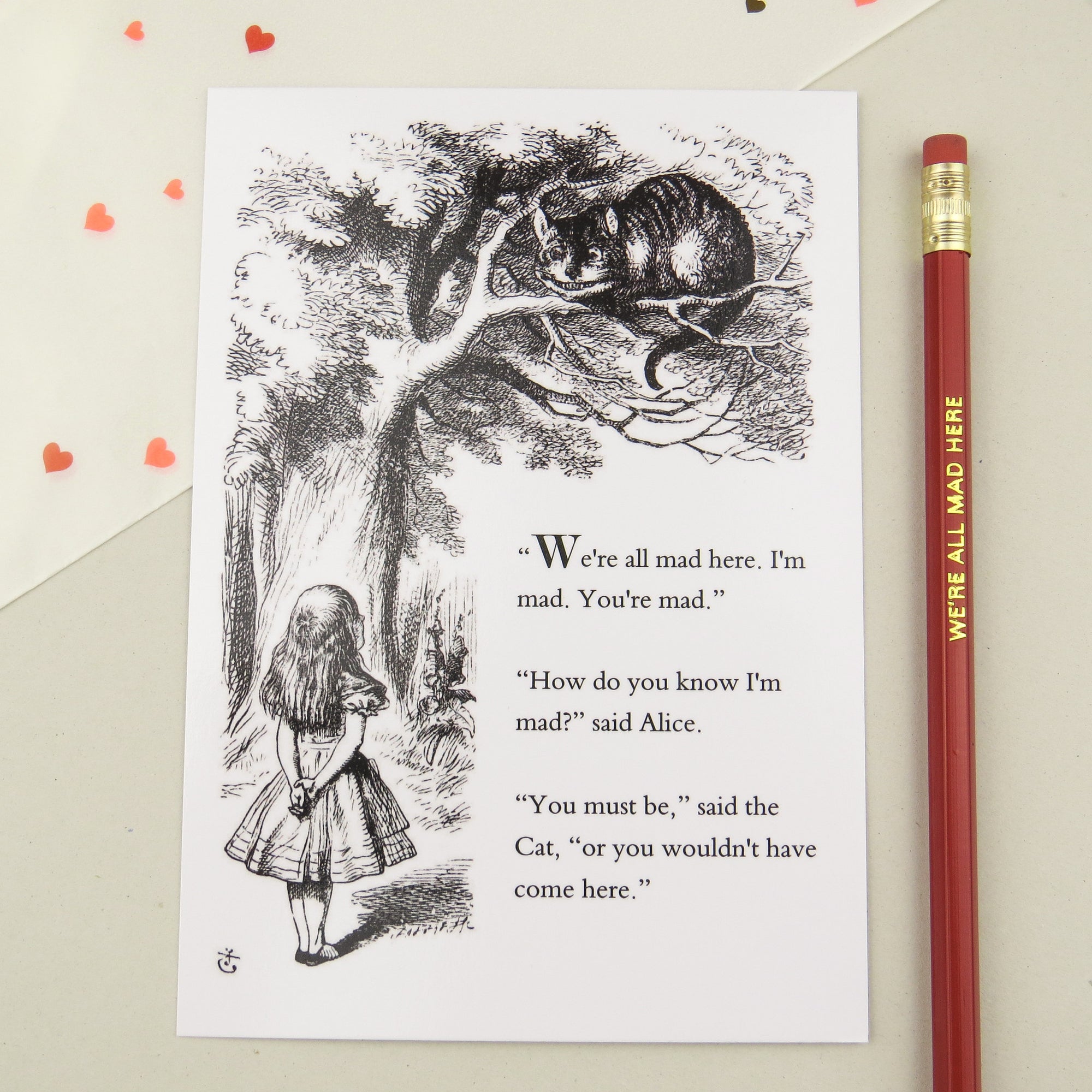 Alice In Wonderland Postcard - Literary Emporium 