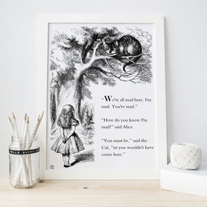 Alice In Wonderland Print - Literary Emporium 