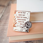 Anne Brontë Enamel Pin - Women Poets Collection
