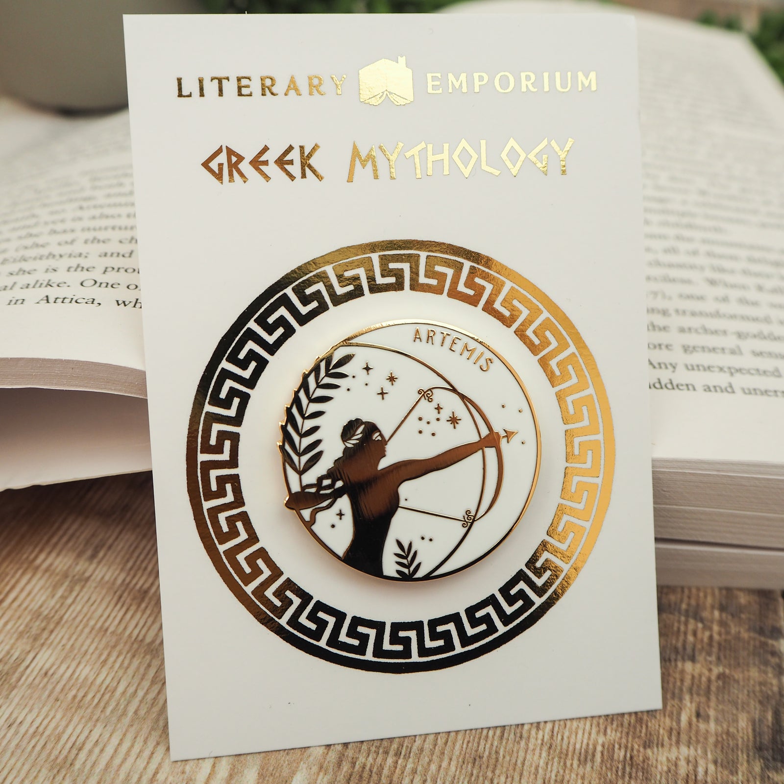 Artemis Goddess of Hunting Enamel Pin – Greek Mythology Collection
