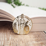 Athena Goddess of War & Wisdom Enamel Pin – Greek Mythology Collection