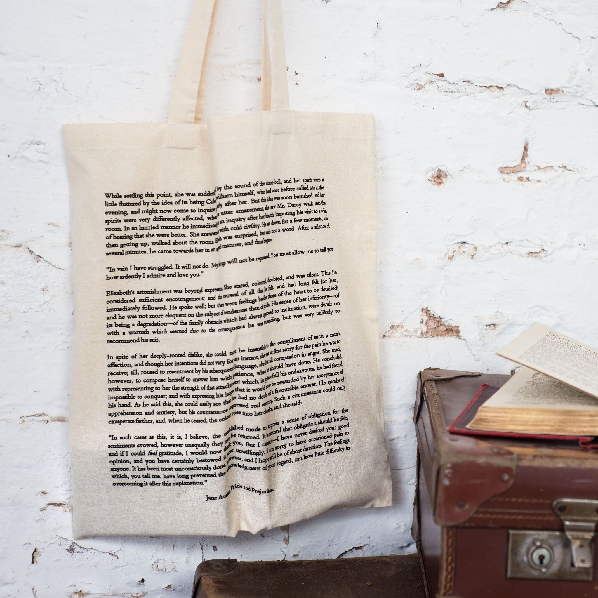 Pride And Prejudice Cotton Tote Bag