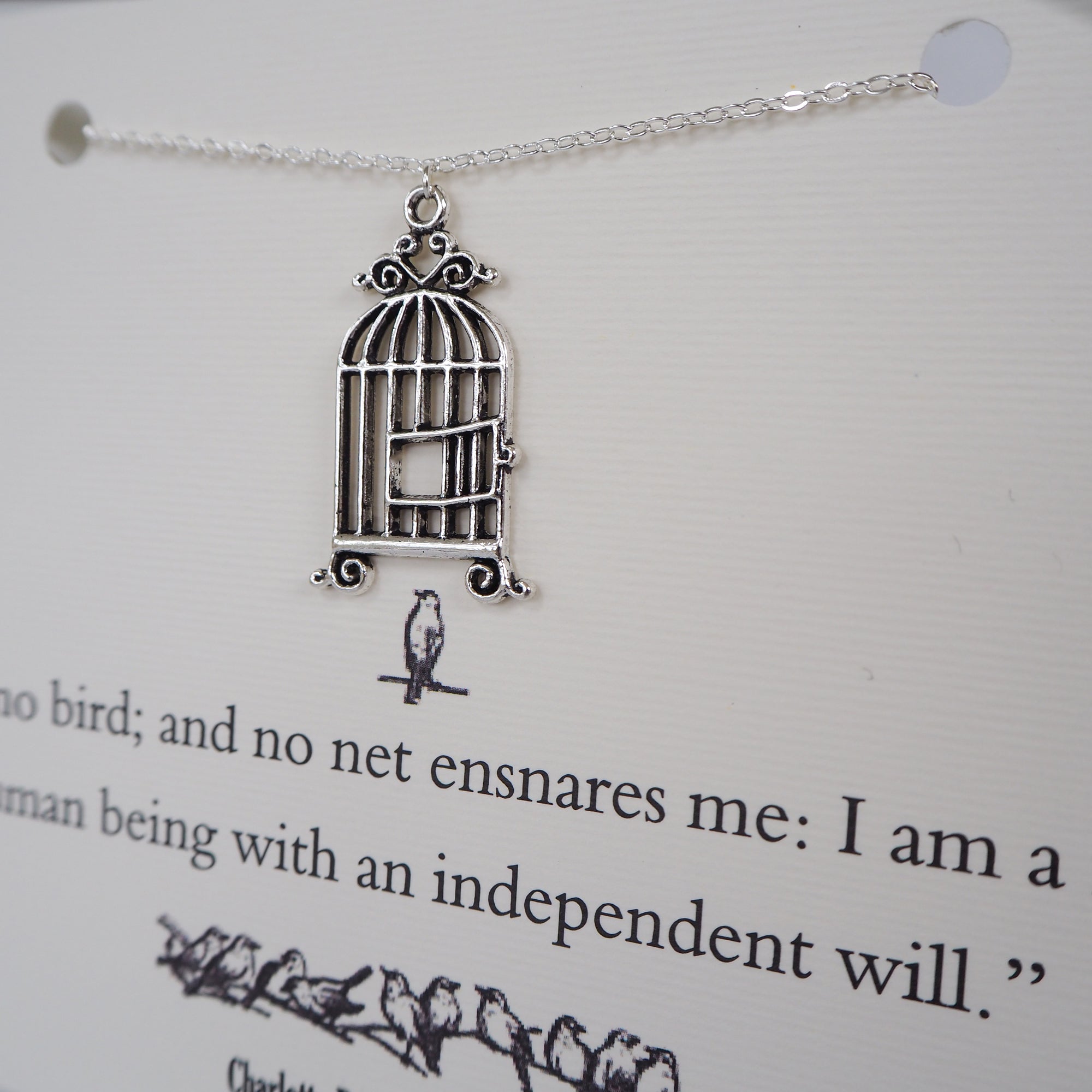 Jane Eyre Birdcage Necklace - Literary Emporium 