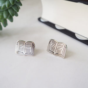 Book Stud Earrings - Literary Emporium 