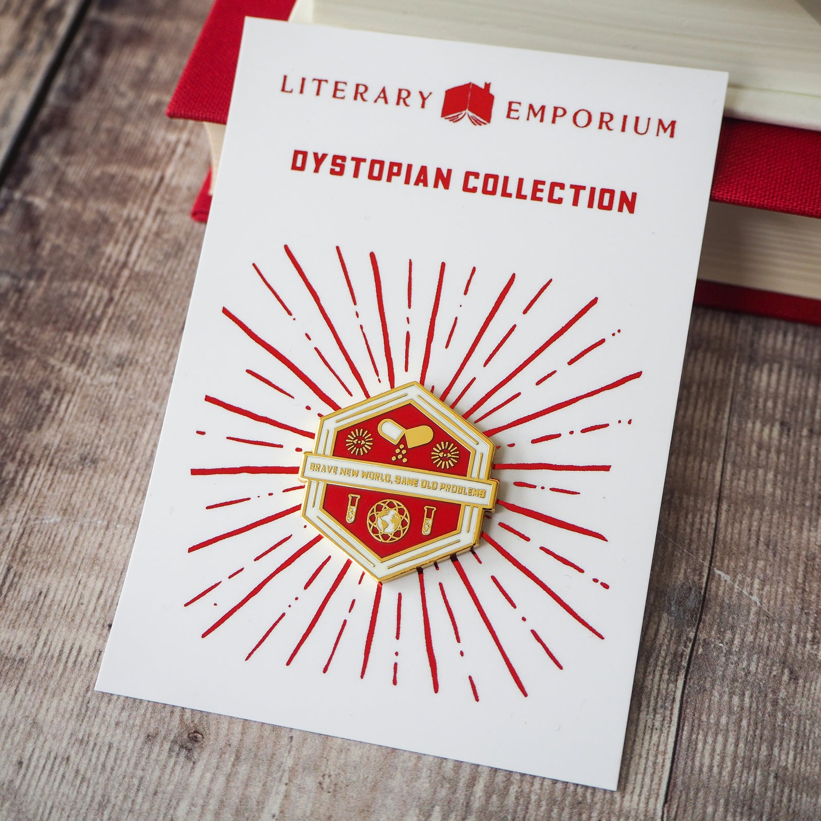 Brave New World Enamel Pin - Dystopian Collection