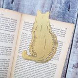 Cat Brass Bookmark