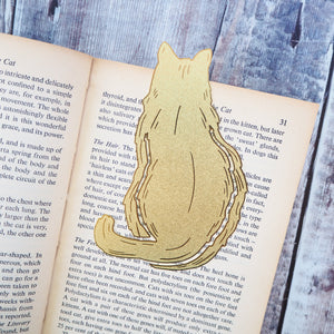 Cat Brass Bookmark