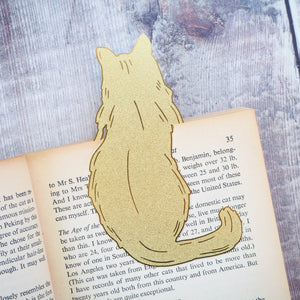 Cat Brass Bookmark