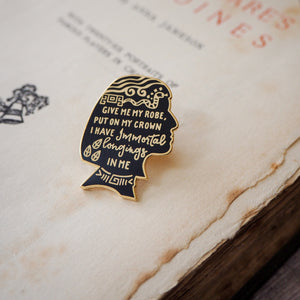 Cleopatra Enamel Pin - Shakespeare's Heroines Collection - Literary Emporium 