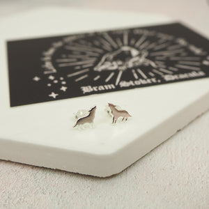 Dracula Howling Wolf Earrings - Gothic Literature Collection