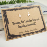 Frankenstein Lightning Bolt Earrings