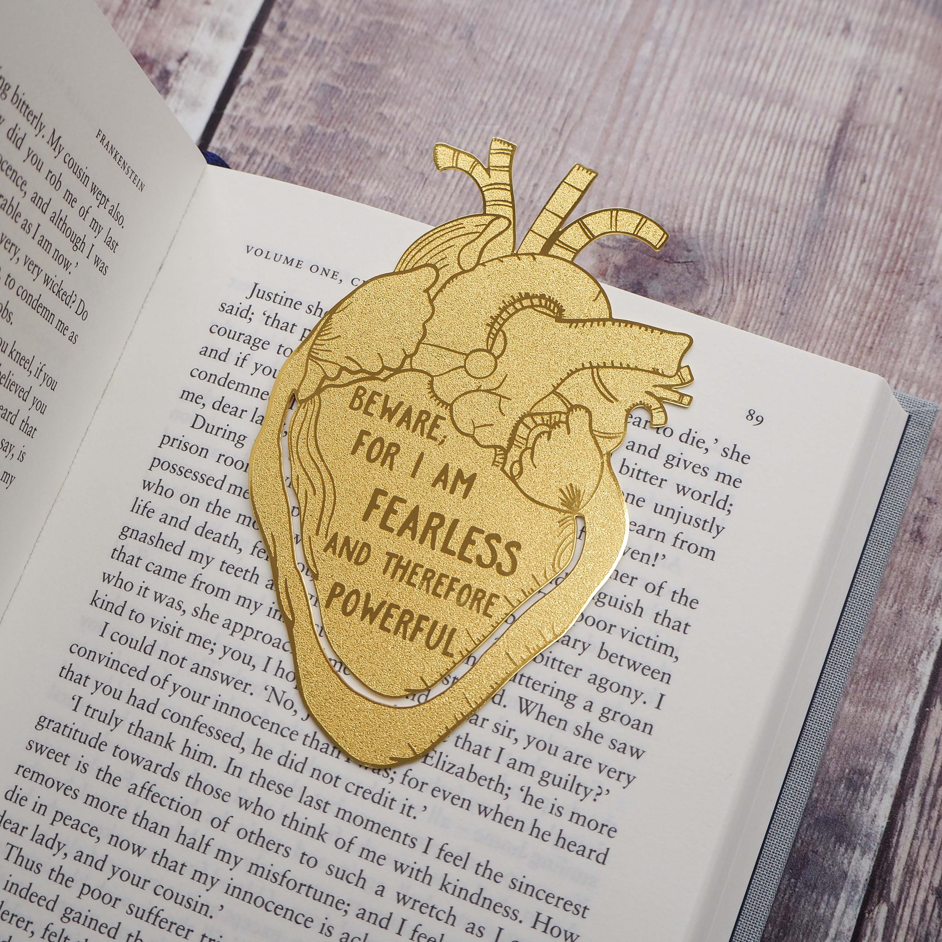 Frankenstein Brass Bookmark - Literary Emporium 