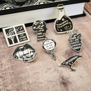 Gothic Literature Enamel Pin Set - Gothic Literature Collection