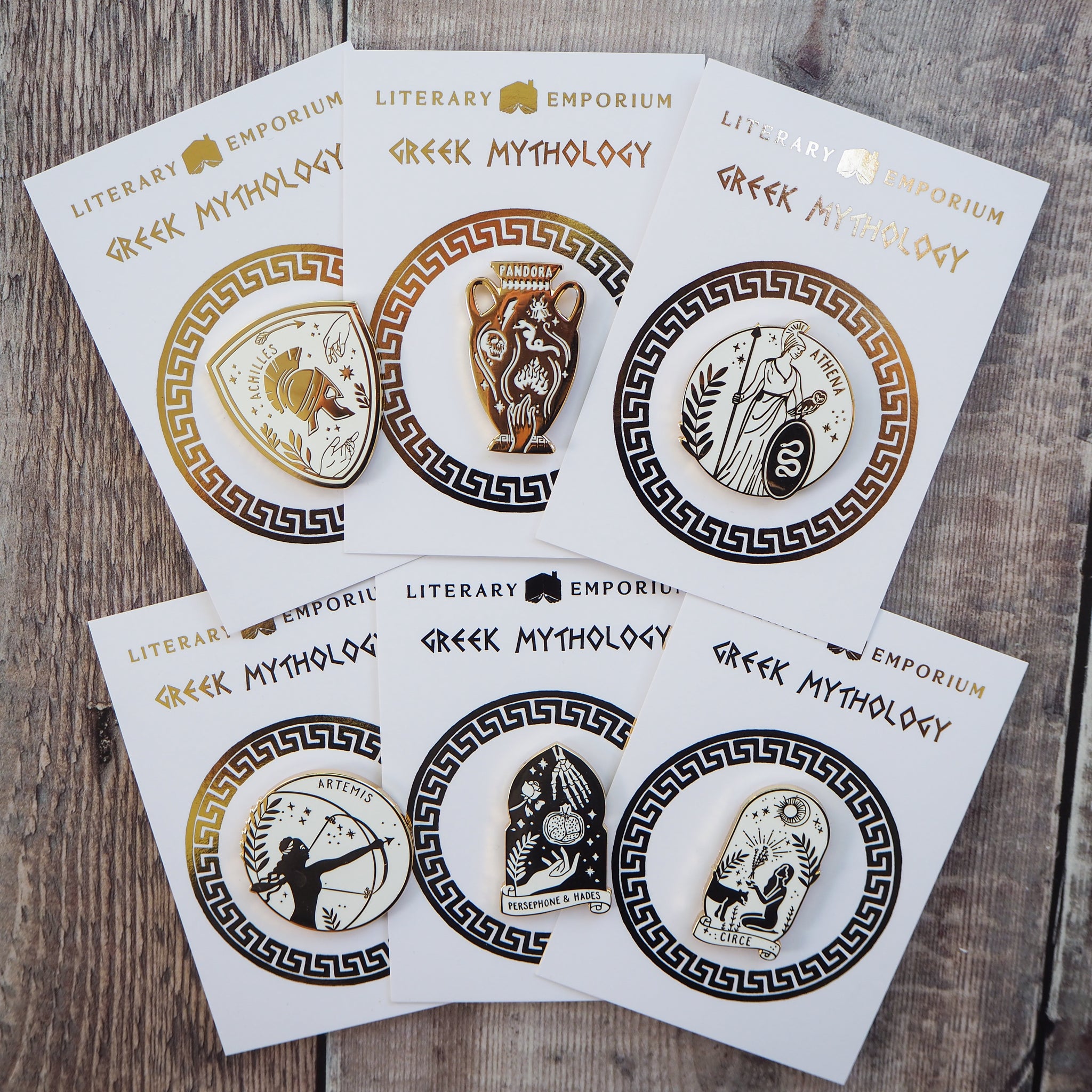 Greek Mythology Enamel Pin Set - Literary Emporium Ltd