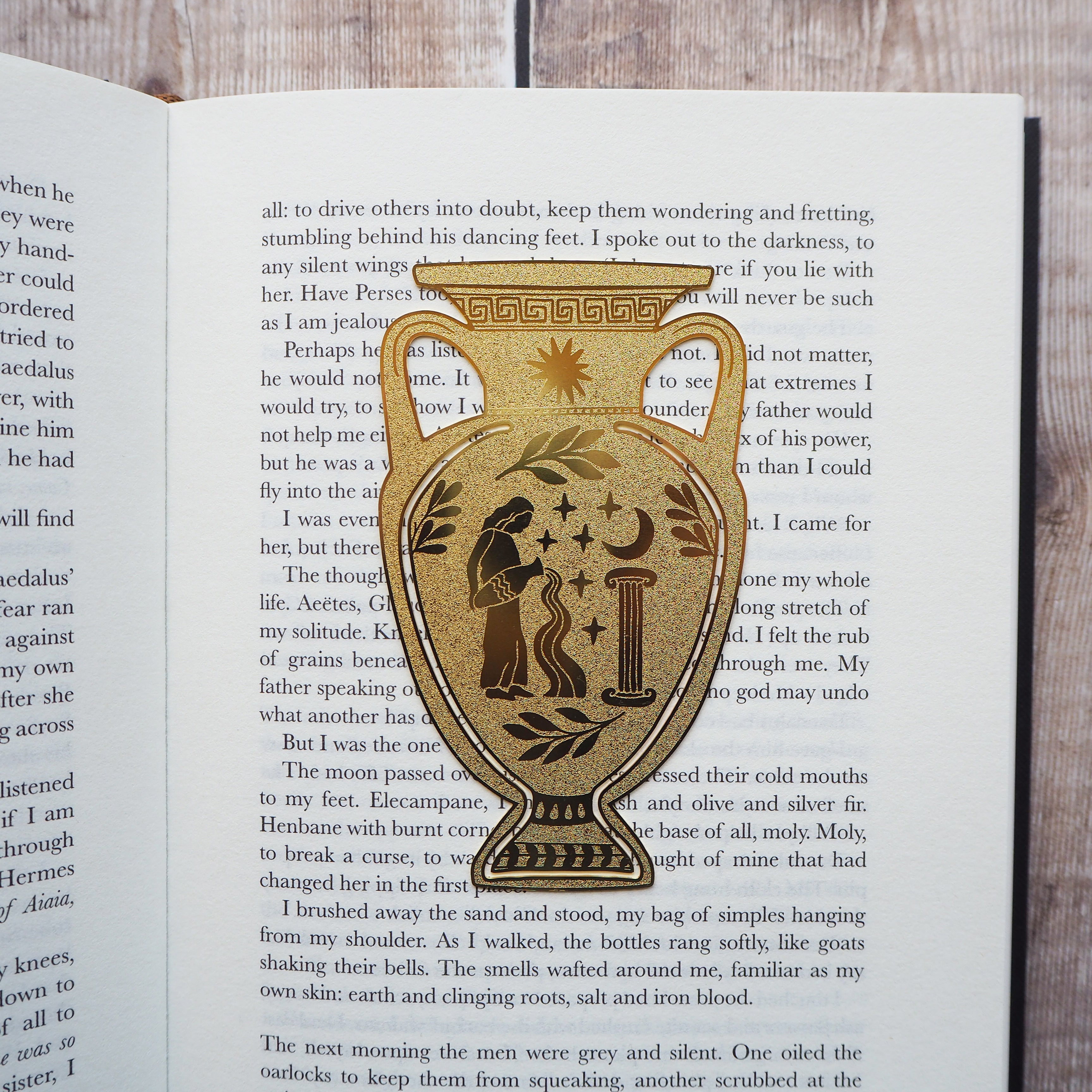 Greek Vase Brass Bookmark