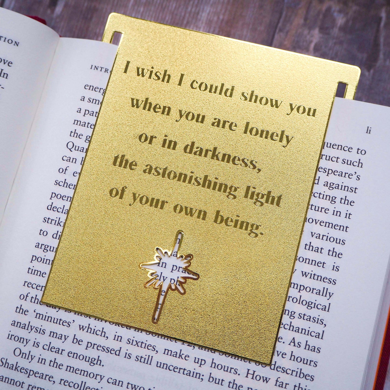 Inspiring Quote Brass Bookmark - Hafiz of Shiraz - Literary Emporium 