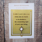 Inspiring Quote Brass Bookmark - Hafiz of Shiraz - Literary Emporium 