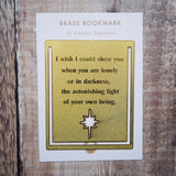 Inspiring Quote Brass Bookmark - Hafiz of Shiraz - Literary Emporium 