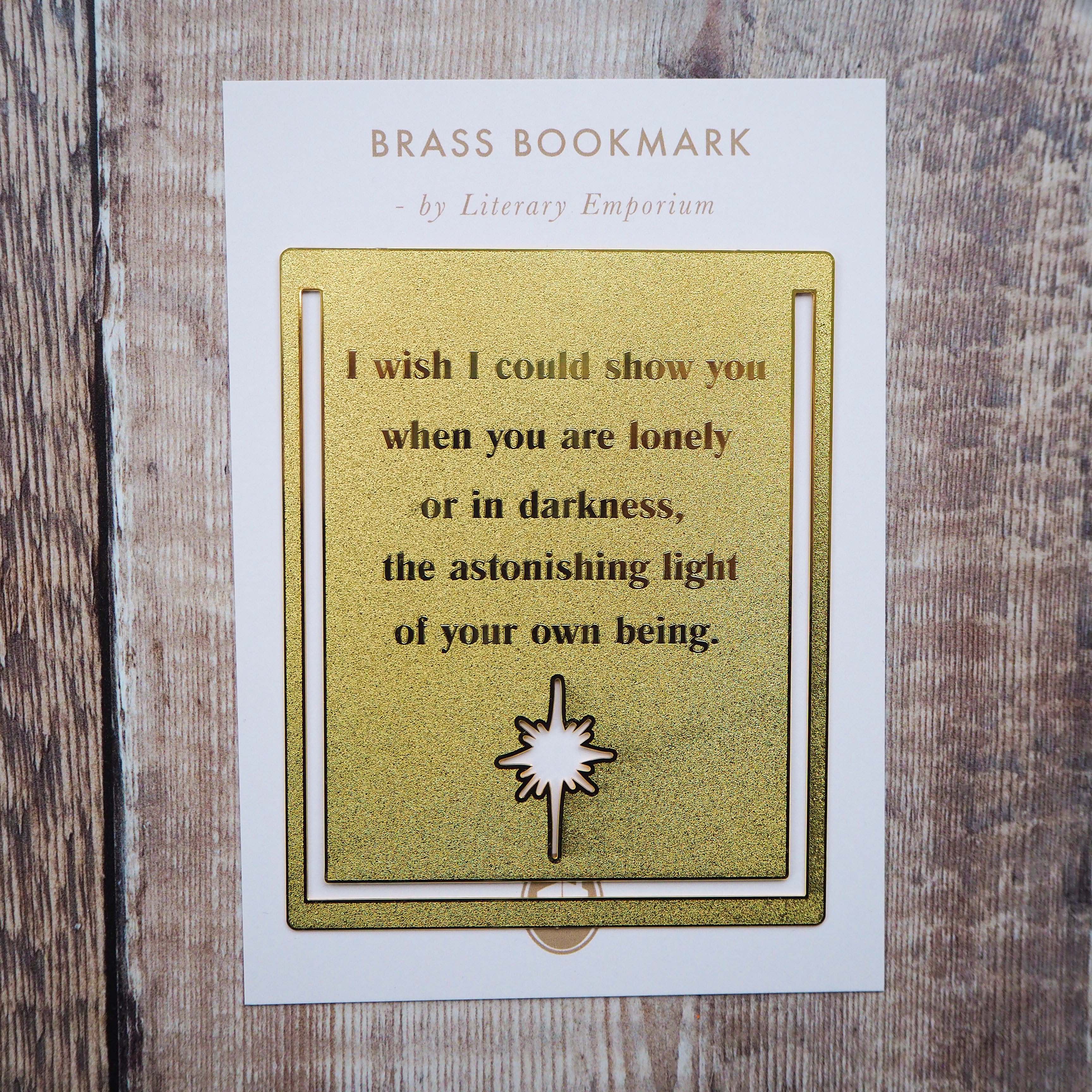 Inspiring Quote Brass Bookmark - Hafiz of Shiraz - Literary Emporium 