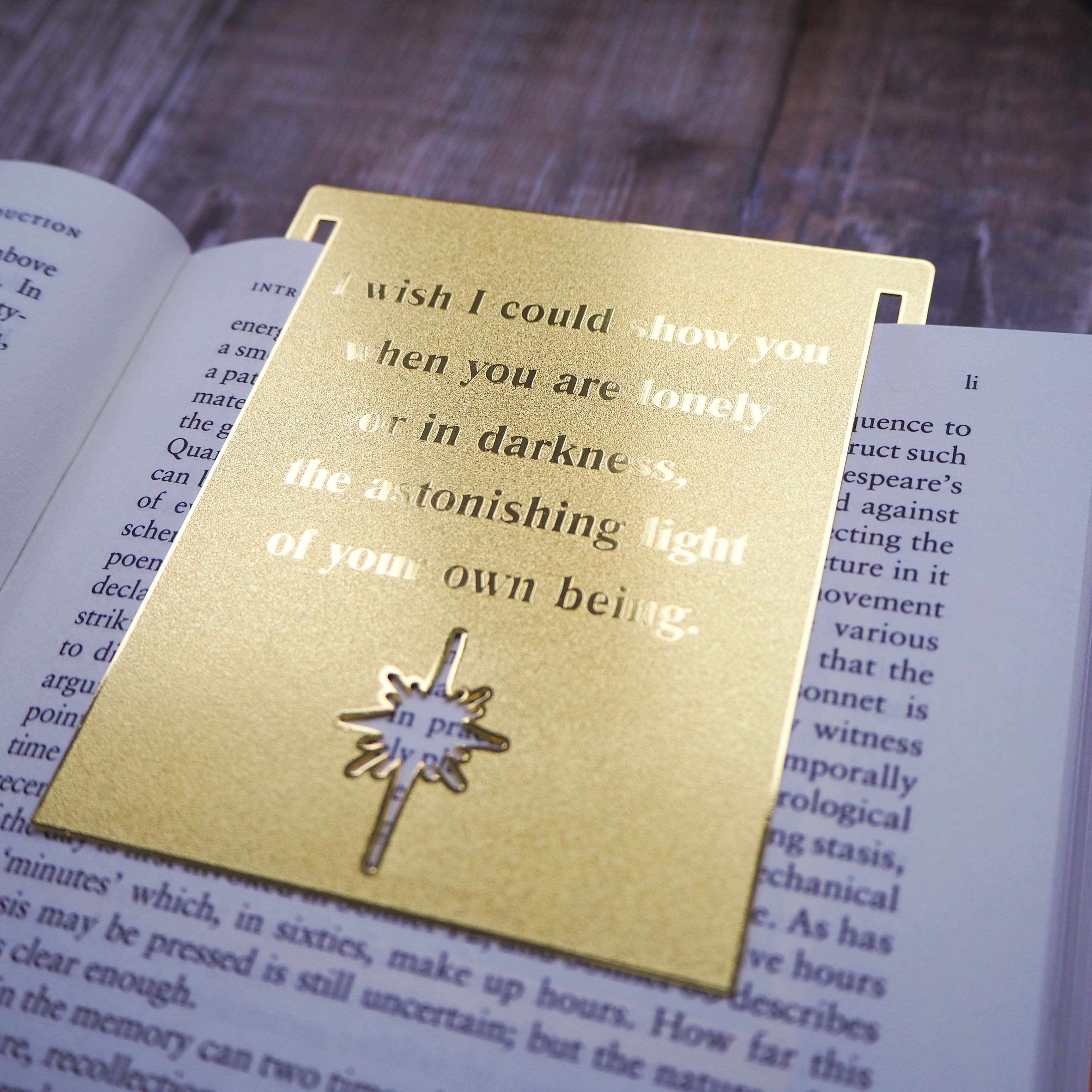 Inspiring Quote Brass Bookmark - Hafiz of Shiraz - Literary Emporium 