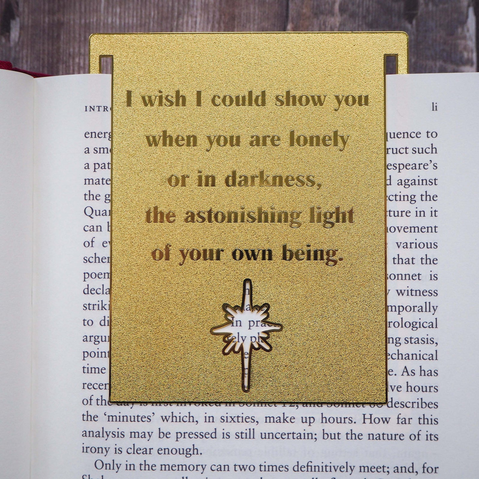 Inspiring Quote Brass Bookmark - Hafiz of Shiraz - Literary Emporium 