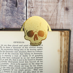 Hamlet Skull Brass Bookmark