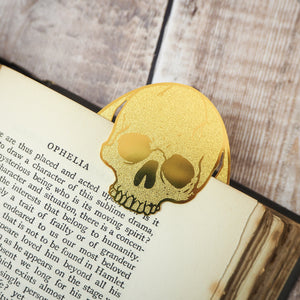 Hamlet Skull Brass Bookmark