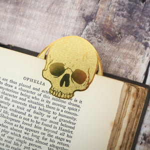 Hamlet Skull Brass Bookmark