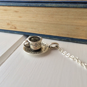 CS Lewis Quote Teacup Necklace - Literary Emporium 