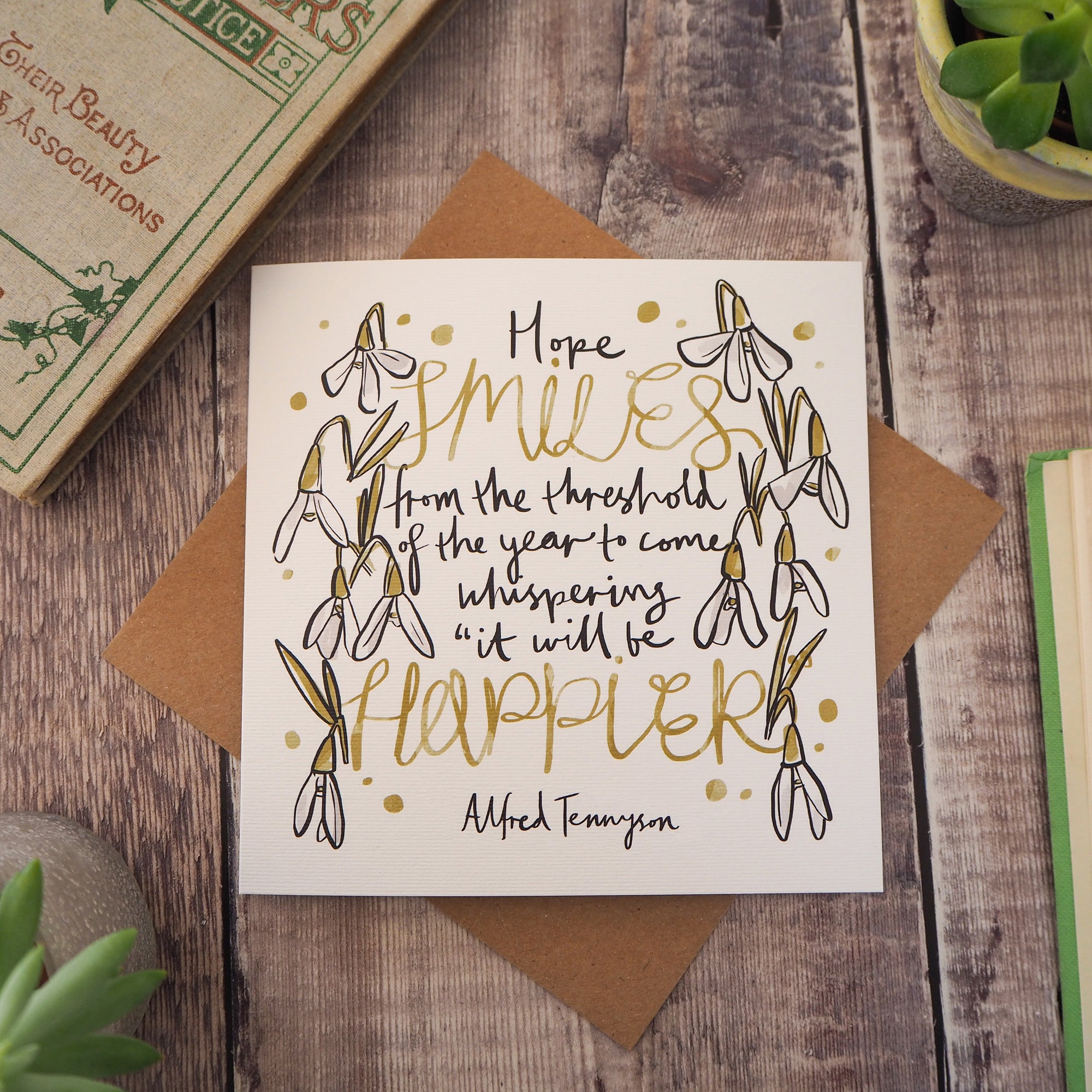 Literary Quote New Year Card
