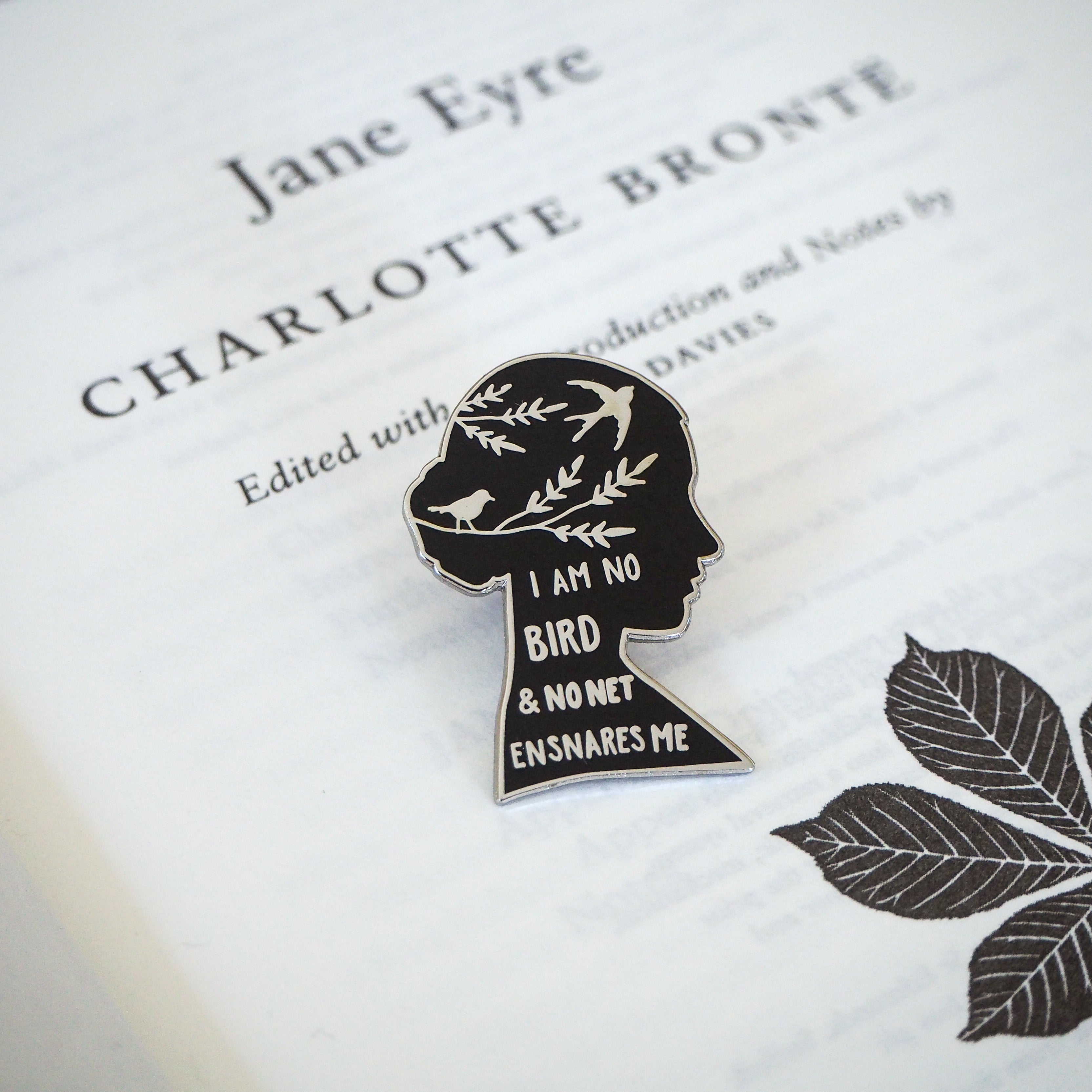 Jane Eyre Enamel Pin - Gothic Literature Collection - Literary Gifts for Book Lovers