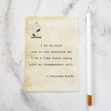 Jane Eyre Quote Postcard - Literary Emporium 