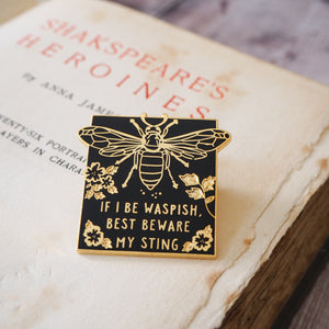 Katherina The Taming of the Shrew Enamel Pin - Shakespeare's Heroines Collection - Literary Emporium 