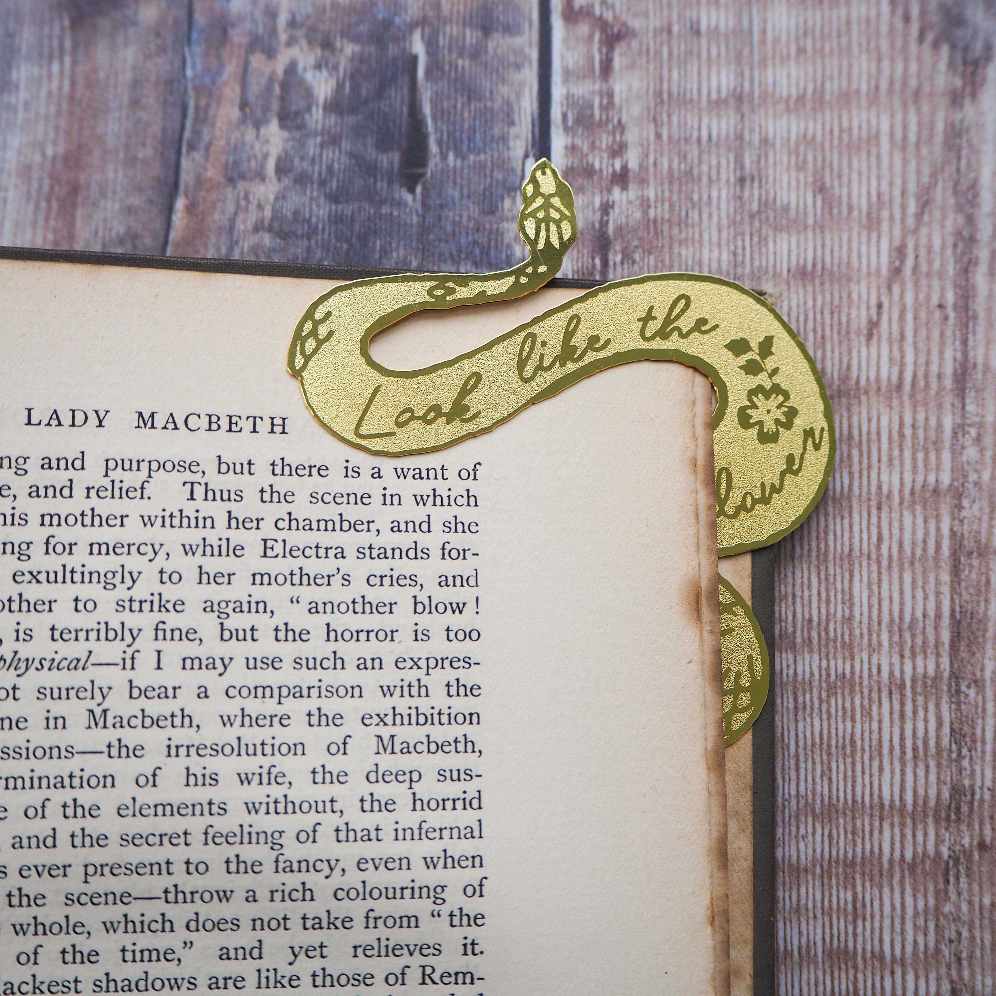 Lady Macbeth Brass Bookmark - Literary Emporium 