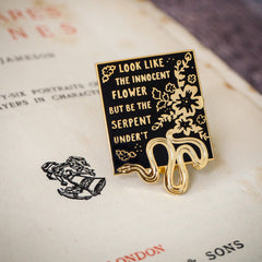 Lady Macbeth Enamel Pin - Shakespeare's Heroines Collection - Literary Emporium 