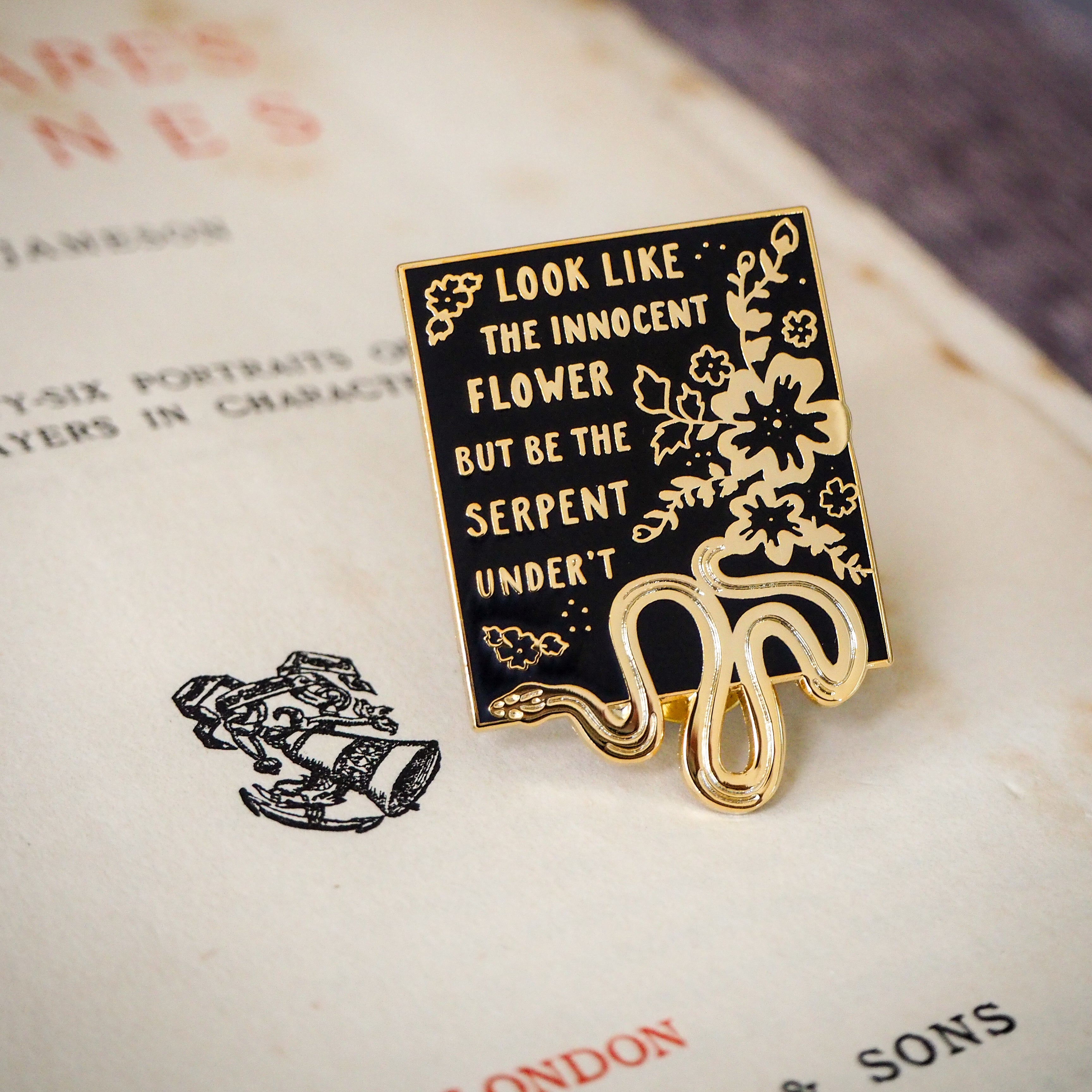 Lady Macbeth Enamel Pin - Shakespeare's Heroines Collection - Literary Emporium 