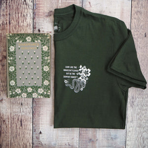 Lady Macbeth Green Serpent T-Shirt- Shakespeare's Heroines Collection - Literary Emporium 