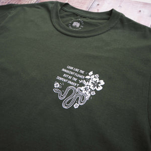 Lady Macbeth Green Serpent T-Shirt- Shakespeare's Heroines Collection - Literary Emporium 