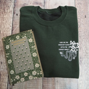 Lady Macbeth Green Sweatshirt - Shakespeare's Heroines Collection - Literary Emporium 