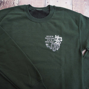 Lady Macbeth Green Sweatshirt - Shakespeare's Heroines Collection - Literary Emporium 