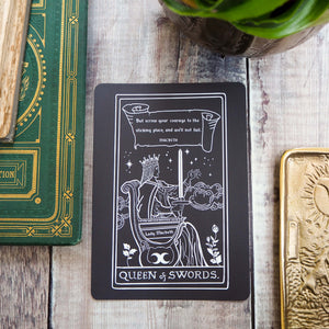 Lady Macbeth Tarot Card Mini Print - Queen of Swords - Shakespeare Tarot Collection - Literary Emporium 