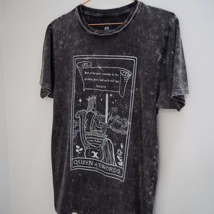Lady Macbeth Tarot T-shirt - Queen of Swords - Shakespeare Tarot Collection - Literary Emporium 