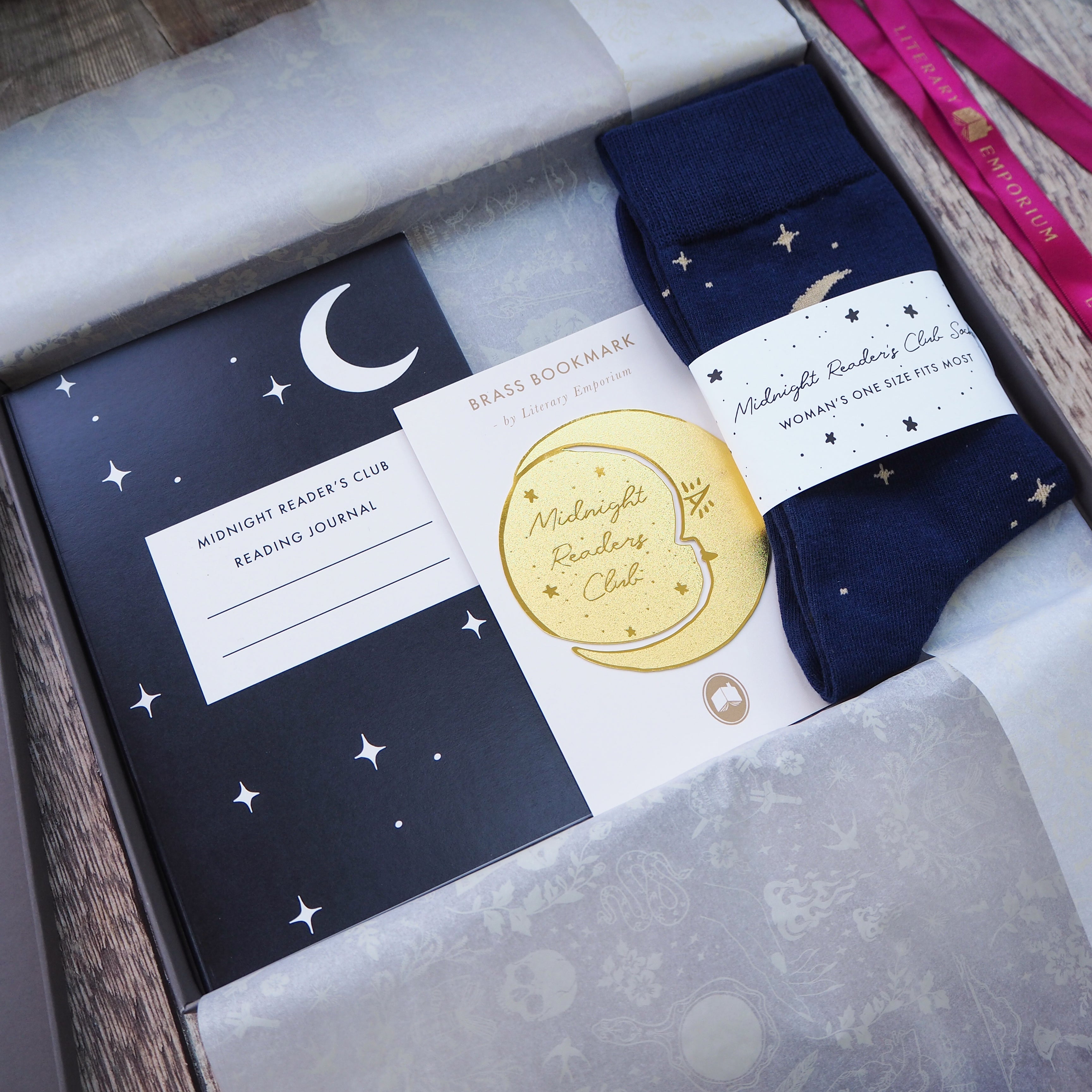 Midnight Readers Club Gift Set - gift set box for book lovers and readers