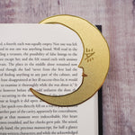 'Midnight Readers Club' Moon Brass Bookmark