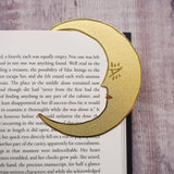 'Midnight Readers Club' Moon Brass Bookmark