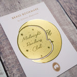 'Midnight Readers Club' Moon Brass Bookmark