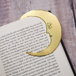 'Midnight Readers Club' Moon Brass Bookmark